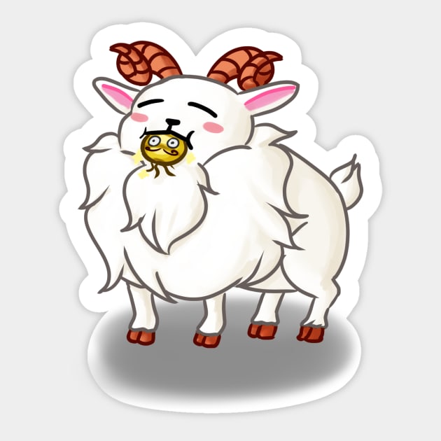 Goat Sticker by vanillaBunny